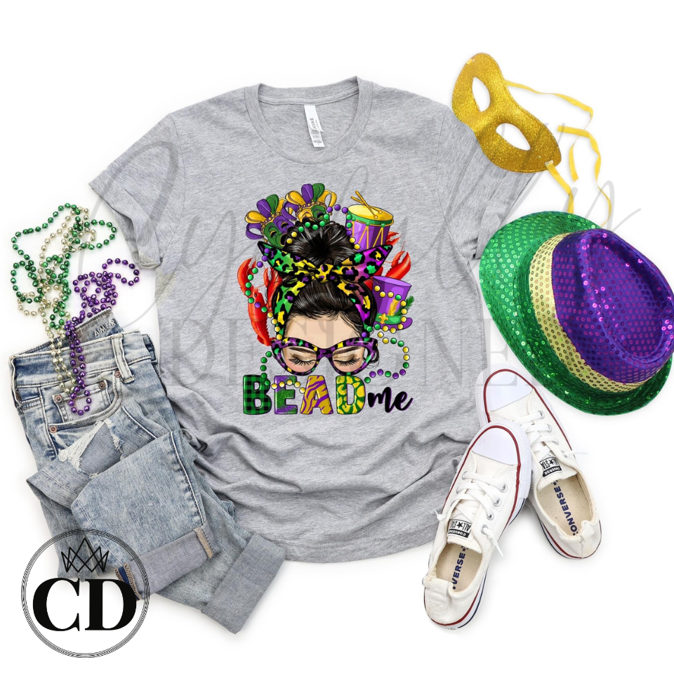 Bead Me Tee Mardi Gras Tee