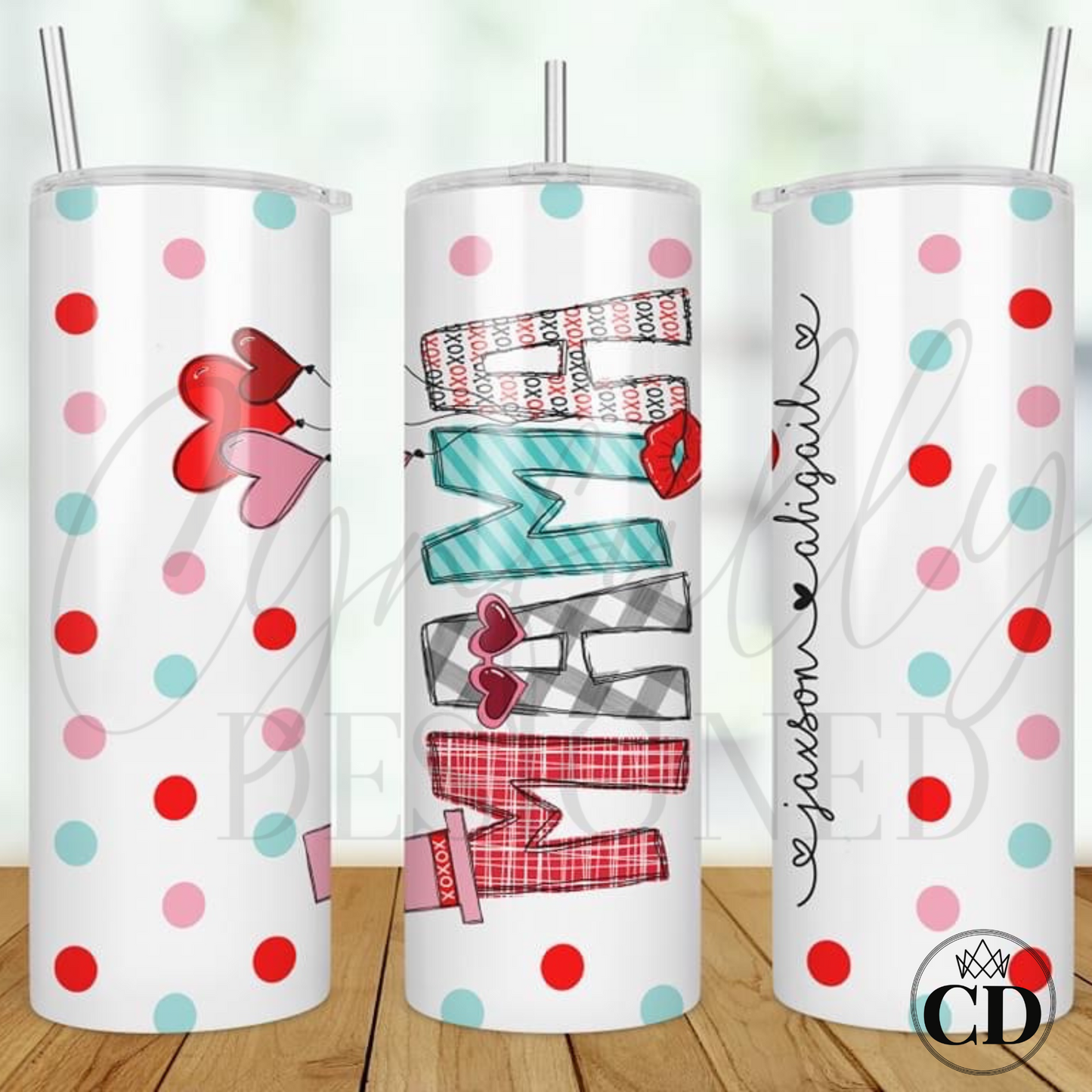 Mama Valentines Day Tumbler