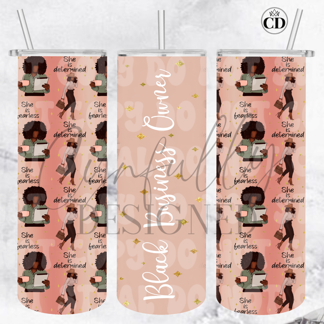 Black Business Owner Tumbler (20oz Tumbler)