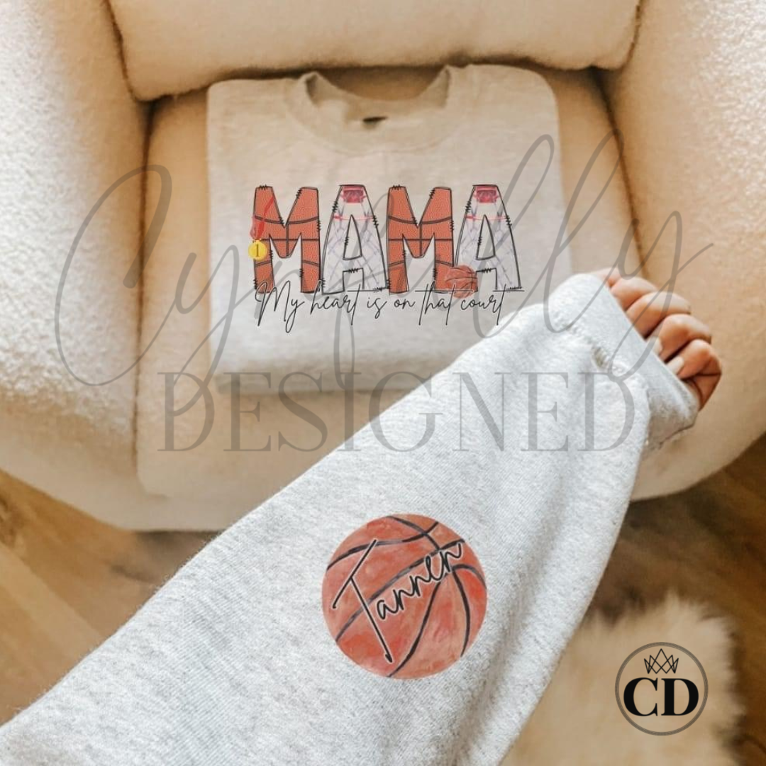 Mama Basketball Personalized Sweatshirt
