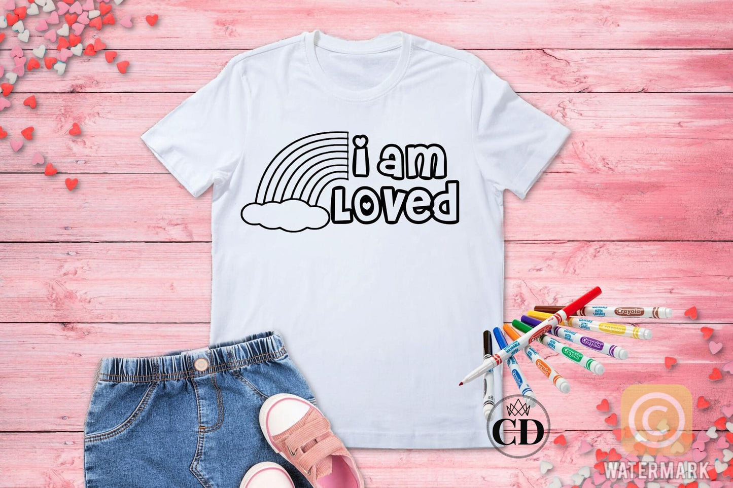 Heart Crusher Kids Coloring Tee | Childrens Art Valentines Shirt | Boys Monster Truck V-Day T Shirt