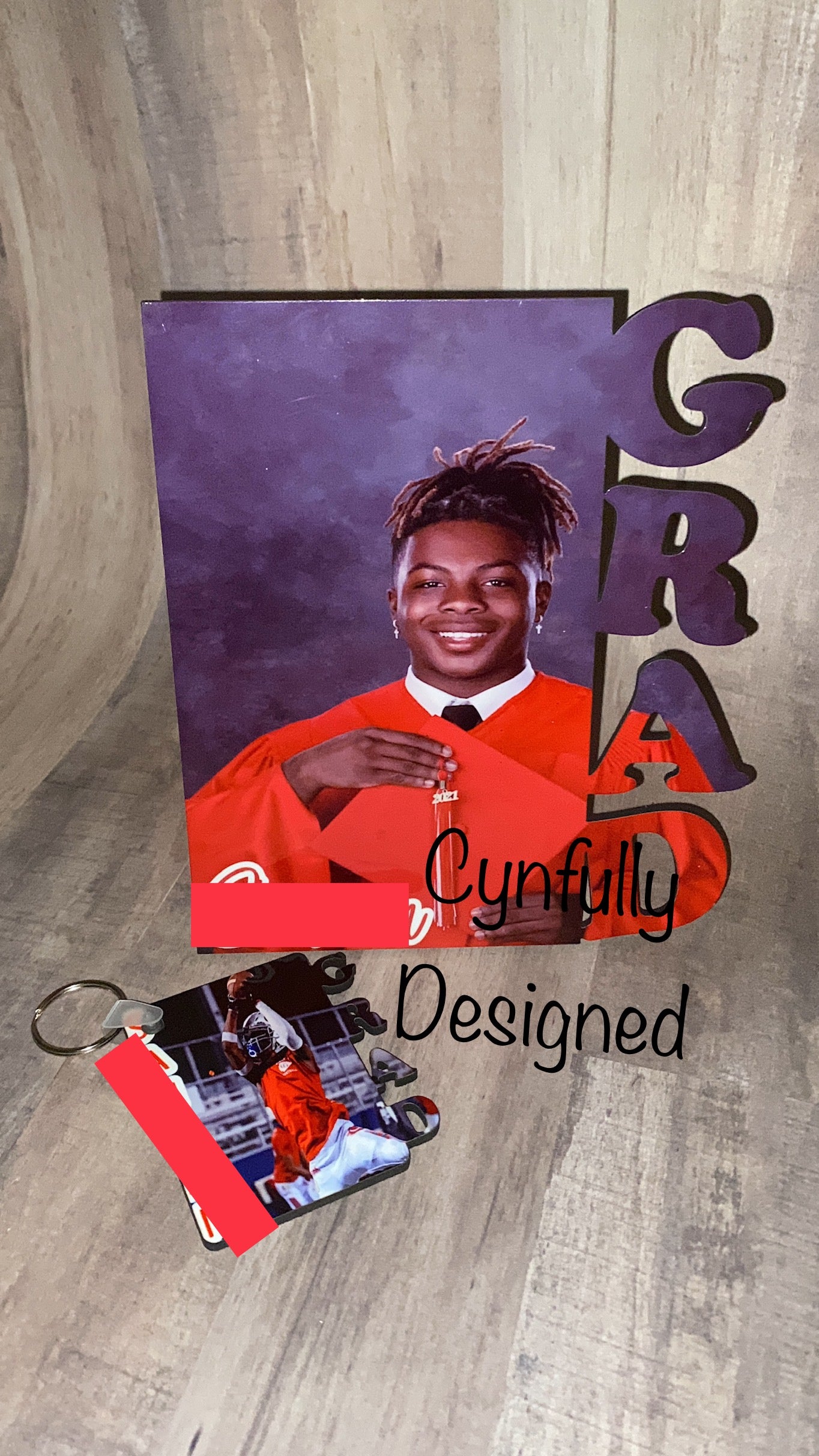 Grad Frame or Keychain Custom - - Cynfully Designed