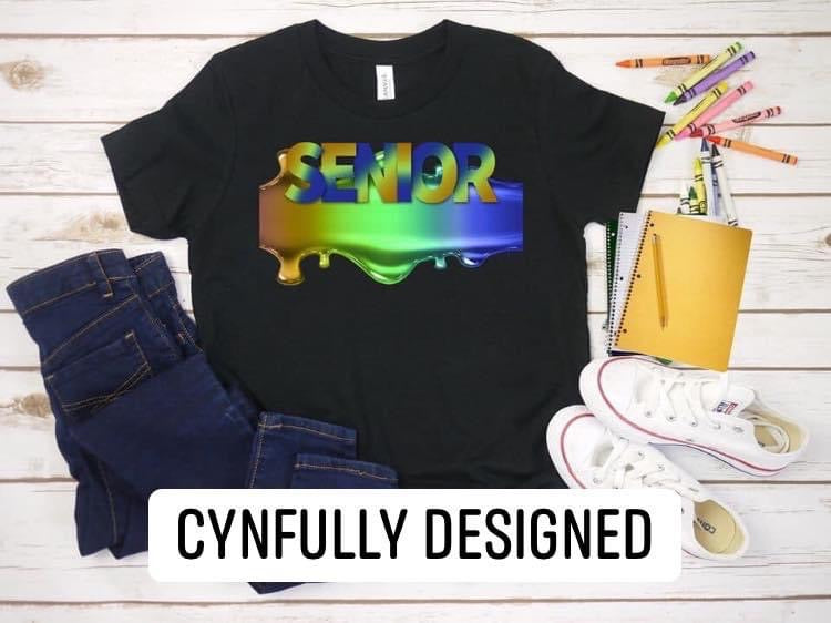 Senior Drip Shirt Senior Graduation Tee (Purple Colorway) - - Cynfully Designed