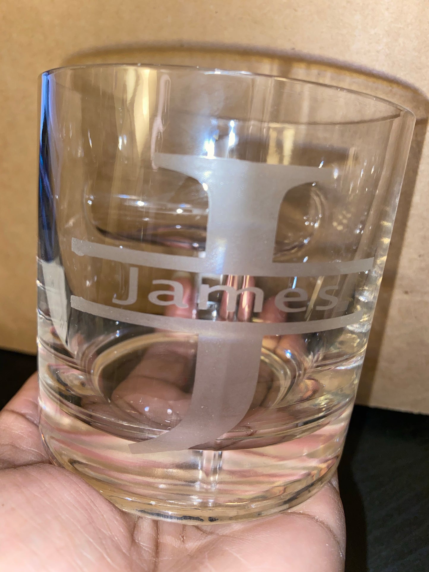 Etched Personalized Cigar Glasses (etched with name/monogram) - - Cynfully Designed