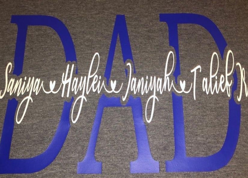 Dad Custom Kids Names Shirts. - - Cynfully Designed