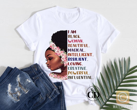 I Am Black Woman Graphic Tee