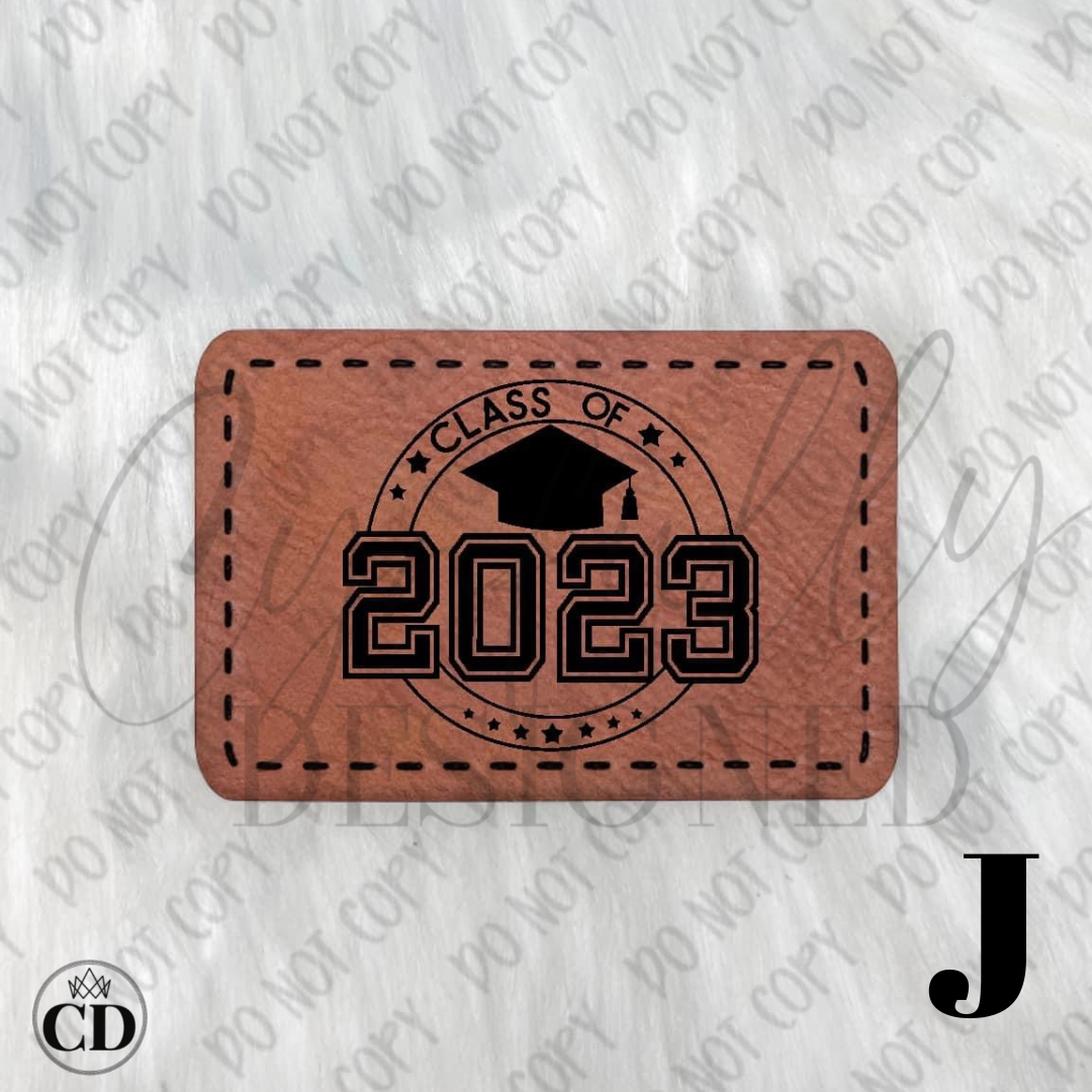 Class of 2023 Graduating Senior Trucker Hat with Custom Leather Patch