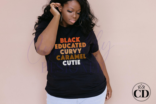 Black Educated Curvy Caramel Cutie