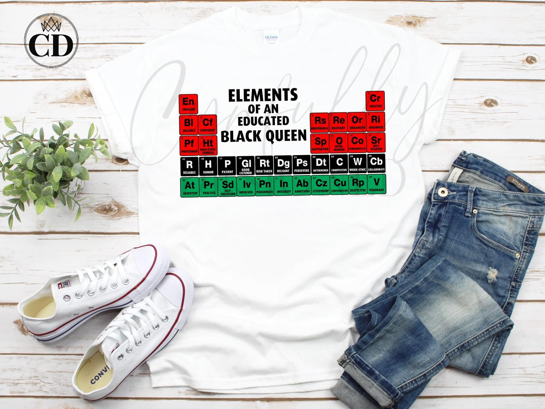 educated black queen t shirt