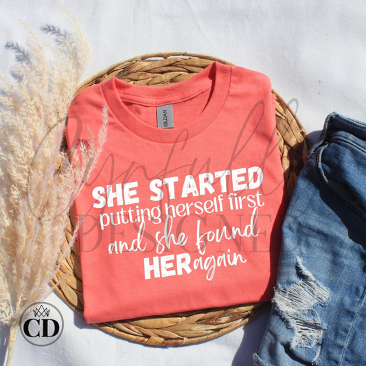 She Found Herself Again Graphic Tee
