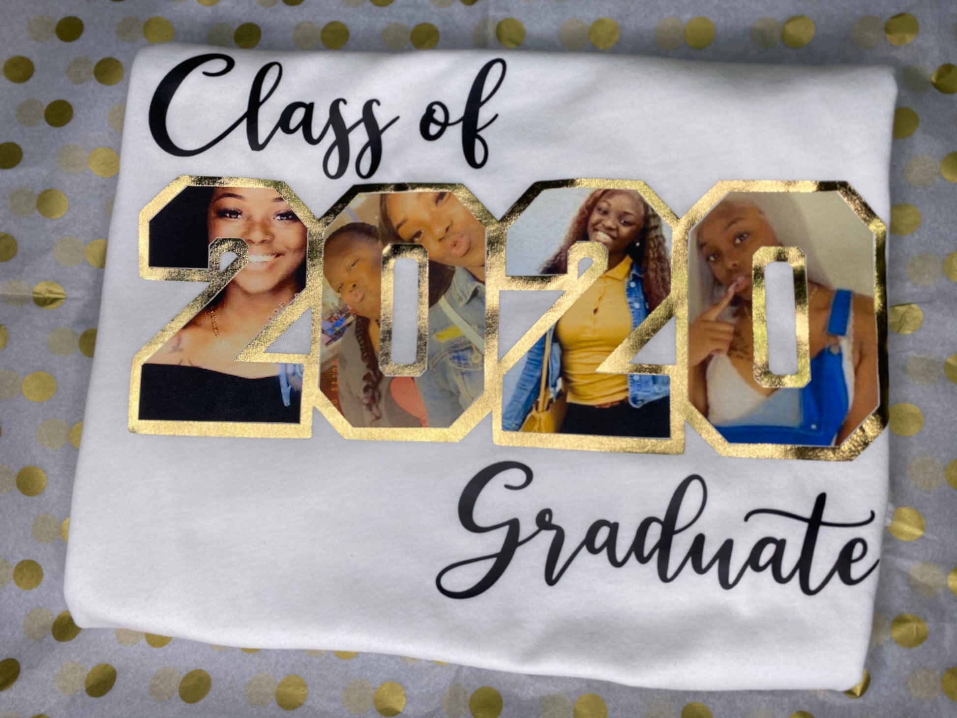 Custom Graduation Graduate Photo Shirt Class of 2022 2023 2024 -  - Cynfully Designed