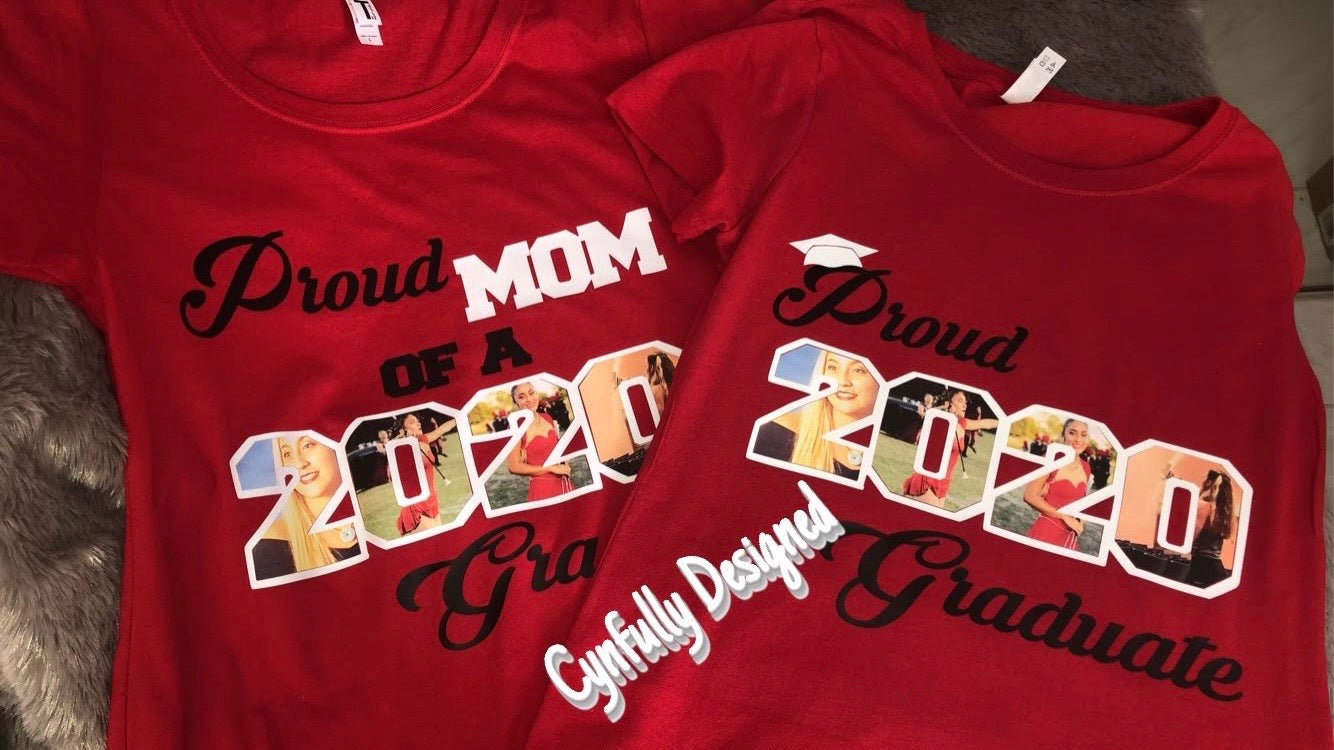 Custom Graduation Graduate Photo Shirt Class of 2022 2023 2024 -  - Cynfully Designed